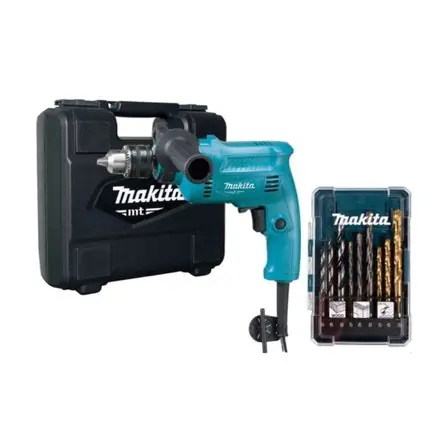 Combo Taladro M0801KB 500W + Maletín + Set de brocas Makita Bestseller