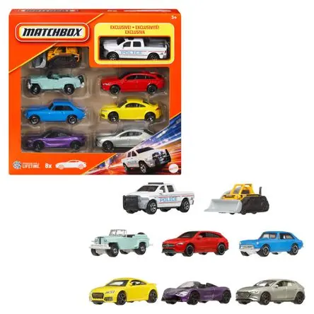Auto Básico Matchbox Paquete De 8 (Modelos Aleatorios) Saldi
