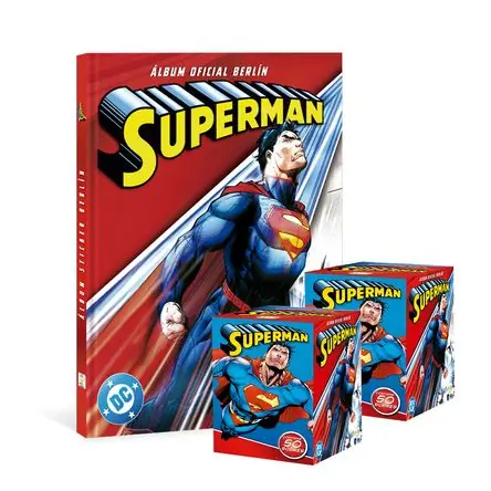 ALBUM SUPERMAN, ALBUM TAPA DURA + 2 PAQUETONES (100 SOBRES) Offerta