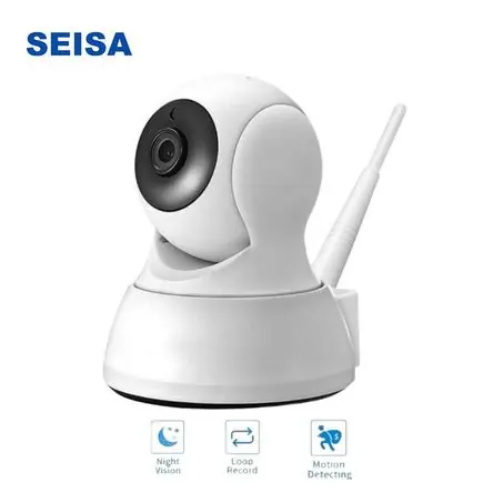 Camara De Seguridad Ip Ipc-Zas01 Wi-Fi 350° 1080P Vision Noc-Sensor Mov Più Venduto