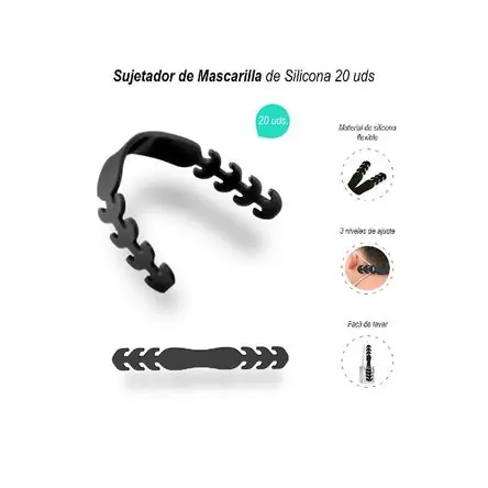 Subito Disponibile Sujetador de Mascarilla de Silicona 20 uds