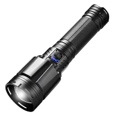Linterna LED Recargable 60W Alta Potencia Zoom 7 Modos y Power Bank Economico