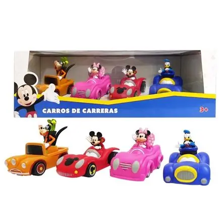 Juguete Set de Vehículos Mickey Mouse y sus Amigos 4pcs MV-4 Artigianale
