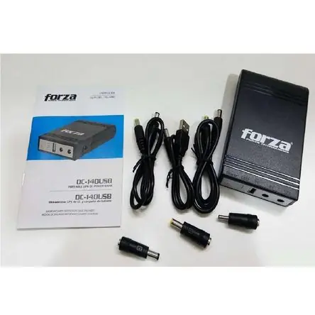 Alta Qualità MINI UPS FORZA PORTATIL 14W 12V USB NEGRO PN FZ-DC-140USB