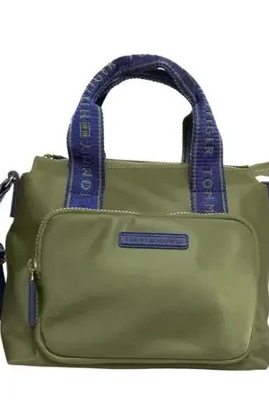 Saldi Cartera Crossbody Tommy Hilfiger Verde con Asas Azules - .69J4292 - 251