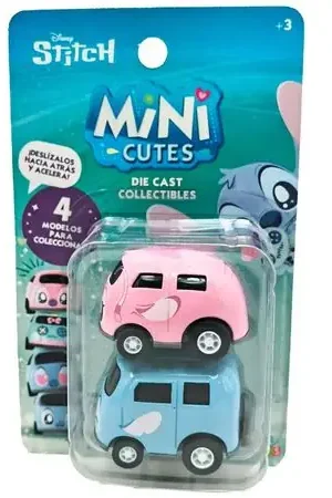 Stitch Mini Vehic Cute Pullback Pack 2Un DISNEY (Modelos Aleatorios) Non Perdere