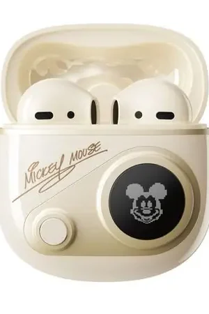 Auriculares Bluetooth Inalambricos Mickey Mouse Beige Reso Gratuito