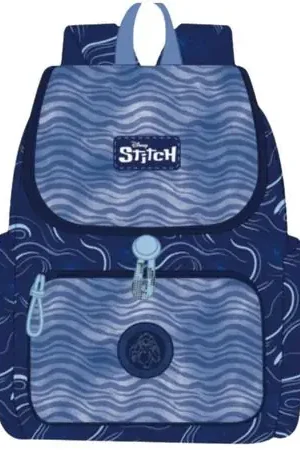 Stitch Mochila Azul Escolar Oficio Esclusivo